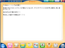 ダイアリーを書く